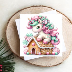 Candyland Unicorn Clip Art 10 High Res Watercolor Jpgs for Junk Journal ...