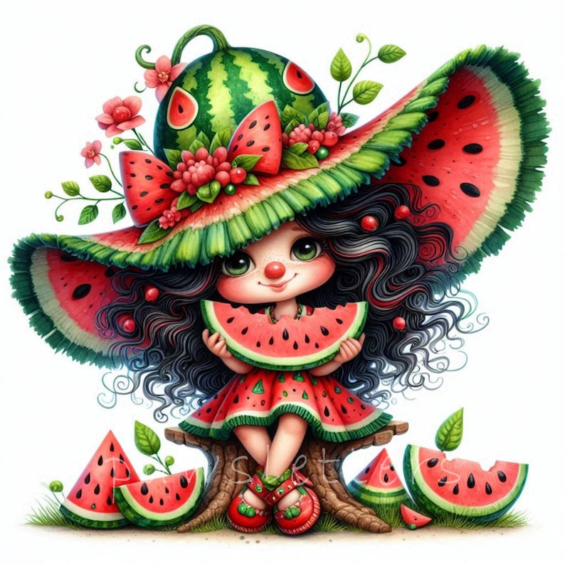 watermelon-gnomes-clipart-set-of-10-high-quality-300-dpi-jpegs