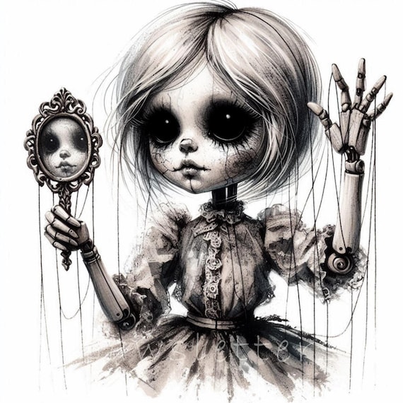Haunted Marionette Doll | Set of 10 | High Quality 300 DPI
