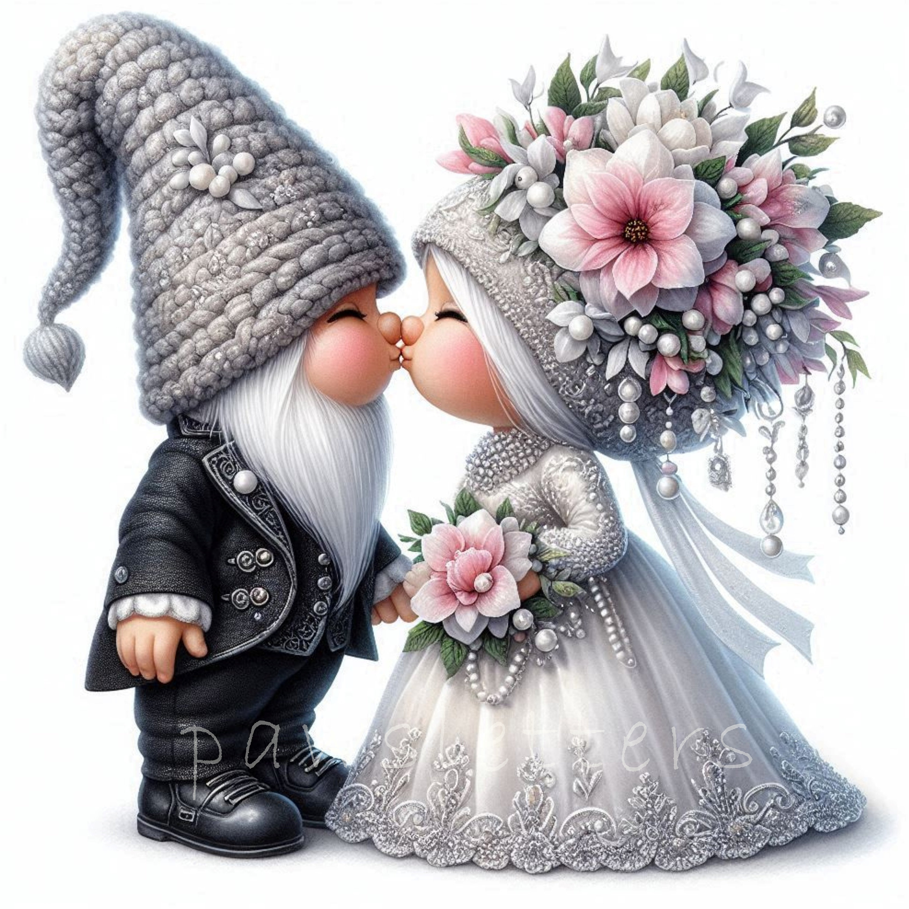 Wedding Gnome Clipart | Set of 10 | High Quality 300 DPI Jpegs ...