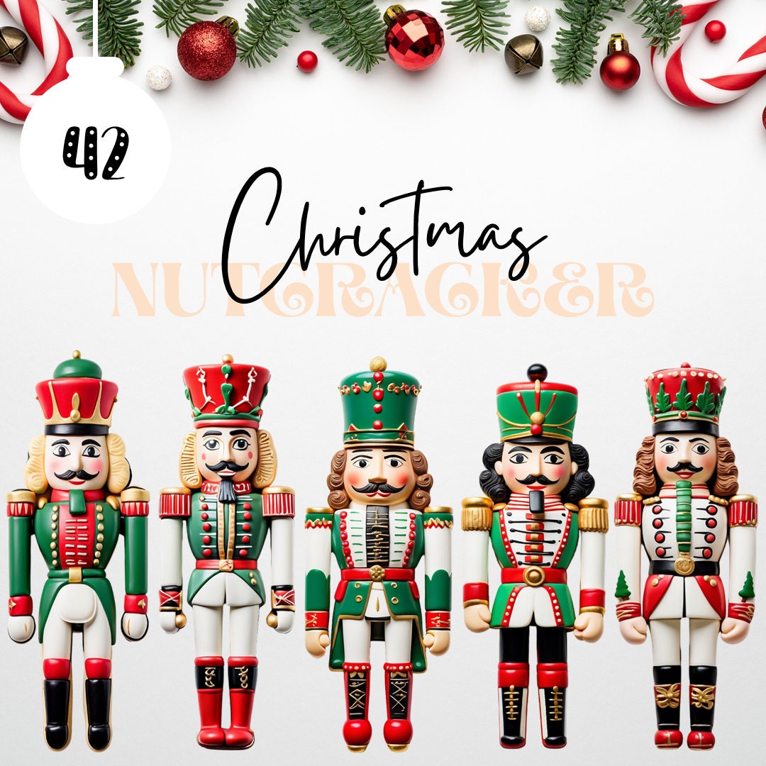 Christmas Nutcracker Clipart, Nutcracker Clipart, COMMERCIAL USE