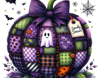 10 JPG Watercolor Halloween pumpkin, Halloween clipart, Autumn clipart, Spooky Season Halloween crafts, Halloween printable, Pumpkin clipart