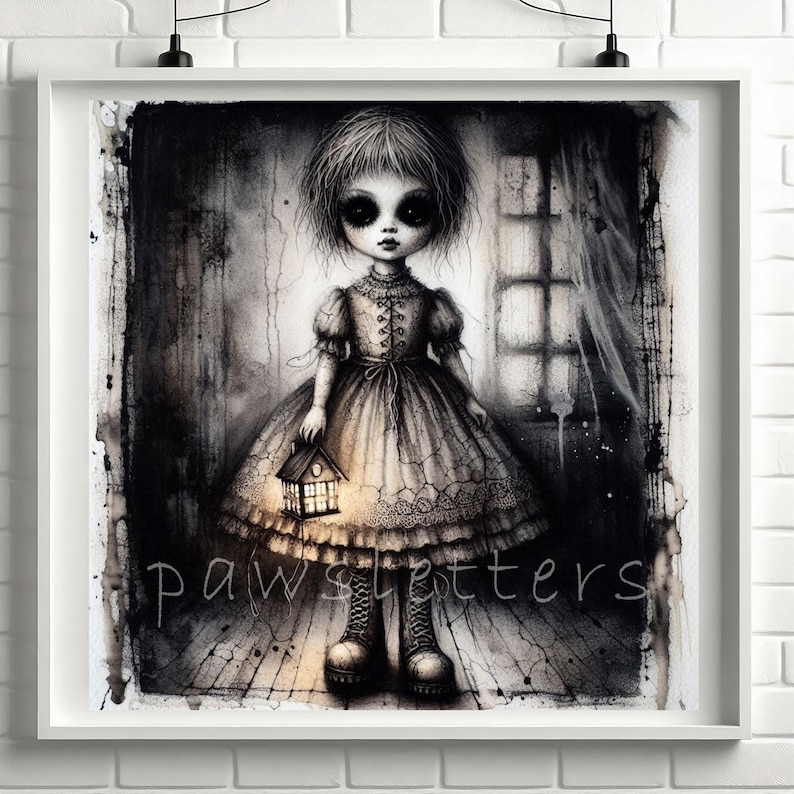Creepy Dollhouse Doll Clipart Set of 10 High Quality 300 DPI Jpegs ...