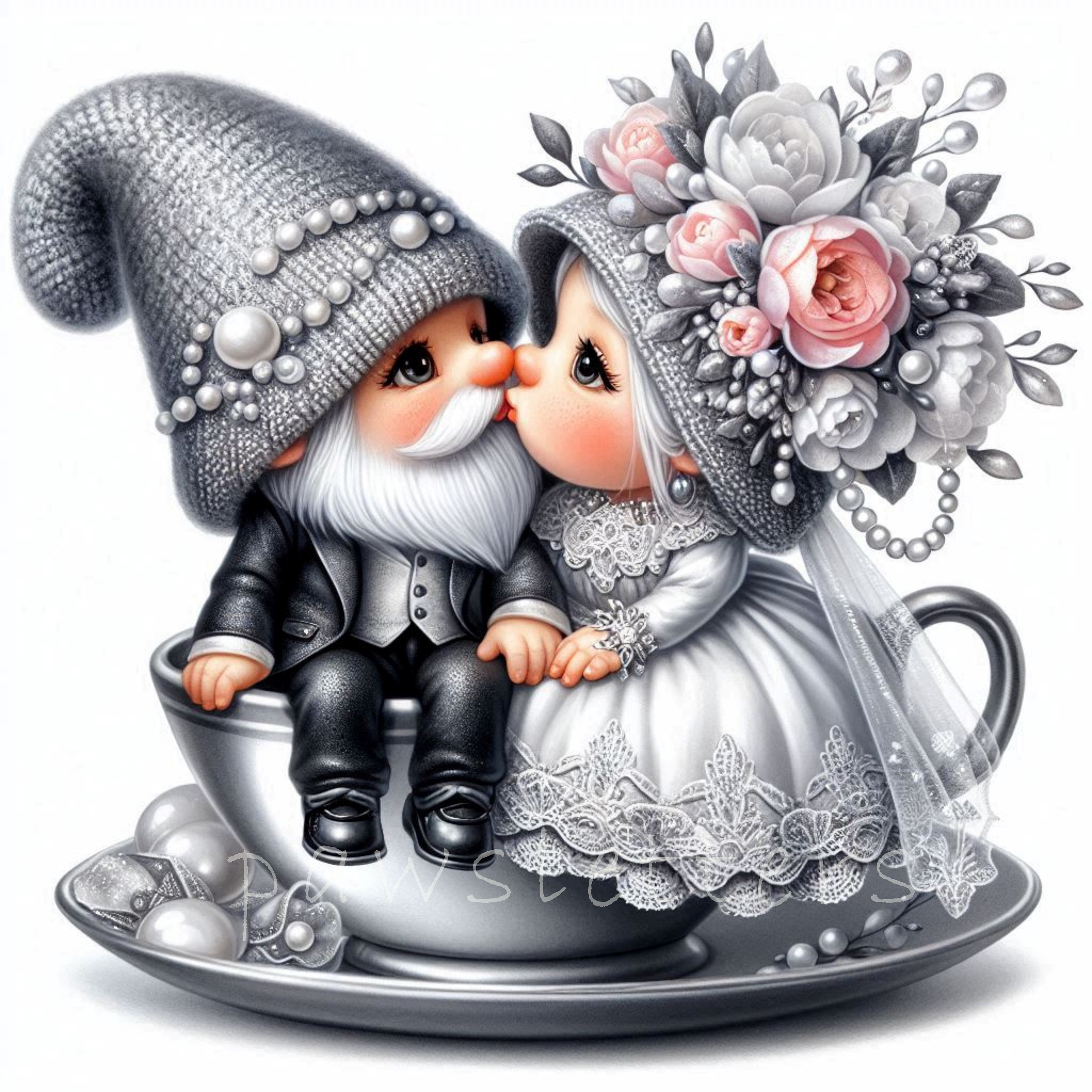 Wedding Gnome Clipart | Set of 10 | High Quality 300 DPI Jpegs ...
