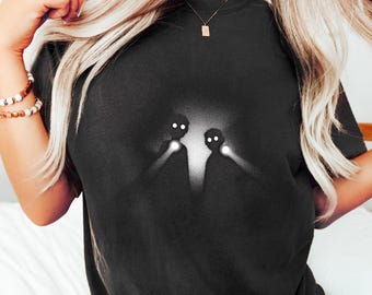 Liminal Space T-Shirt | Spooky Kids with Flashlights, Weirdcore Tee