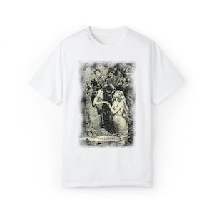 Camiseta deusas gregas, camiseta da dríade e da ninfa, carta de tarô dos amantes, presente para amantes de livros imagem 10