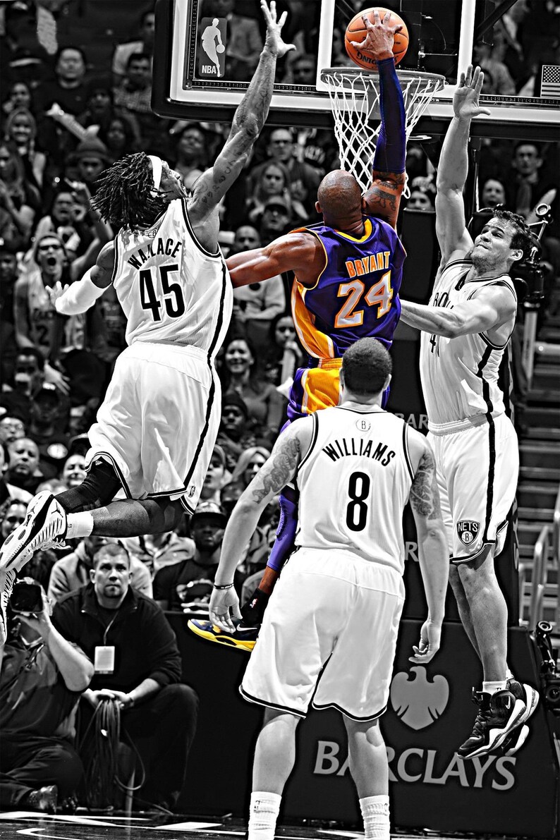 Kobe Bryant Dunking Cover Poster. Digital Download - Etsy