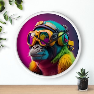 Monkey Wall Clock - Unique Animal-Themed Home Decor - Fun and Functional Wall Clock for Living Room or Kids' Room