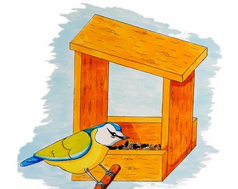 Plan for a pallet wood feeder