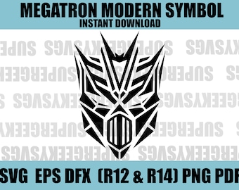Decepticon Megatron Modern Symbol SVG Megatron Cricut Cut