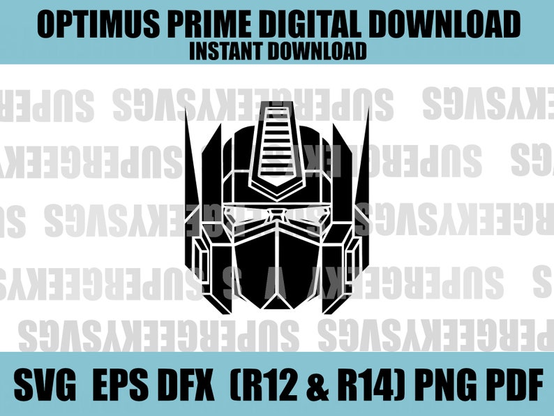 Optimus Prime SVG Autobots Cricut Cut File 80s Cartoons for Silhouette Gaming PNG for Crafting image 1