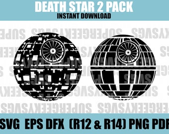 Deathstar Cricut geschnitten Datei, Star Wars, SVG Schneidemaschine, Schnitt Datei, Vektor, Silhouette Cameo
