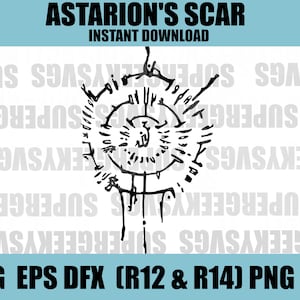 アスタリオン バルダーズ ゲート SVG BG3 ダンジョン アンド ドラゴン Cricut ファイル クラフト用 DND PNG