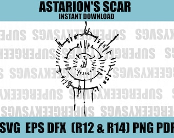 Astarion Baldurs Gate SVG BG3 Dungeon and Dragon Cricut File For Crafting DND PNG