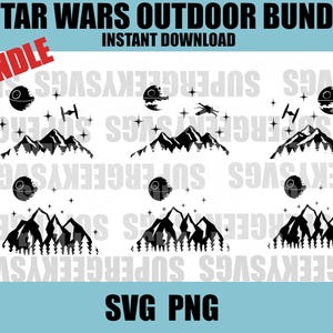 Star Wars Outdoor Lover Cricut Cut File, Star Wars, SVG Cut Machine, Cut File, Vector, Silhouette Cameo