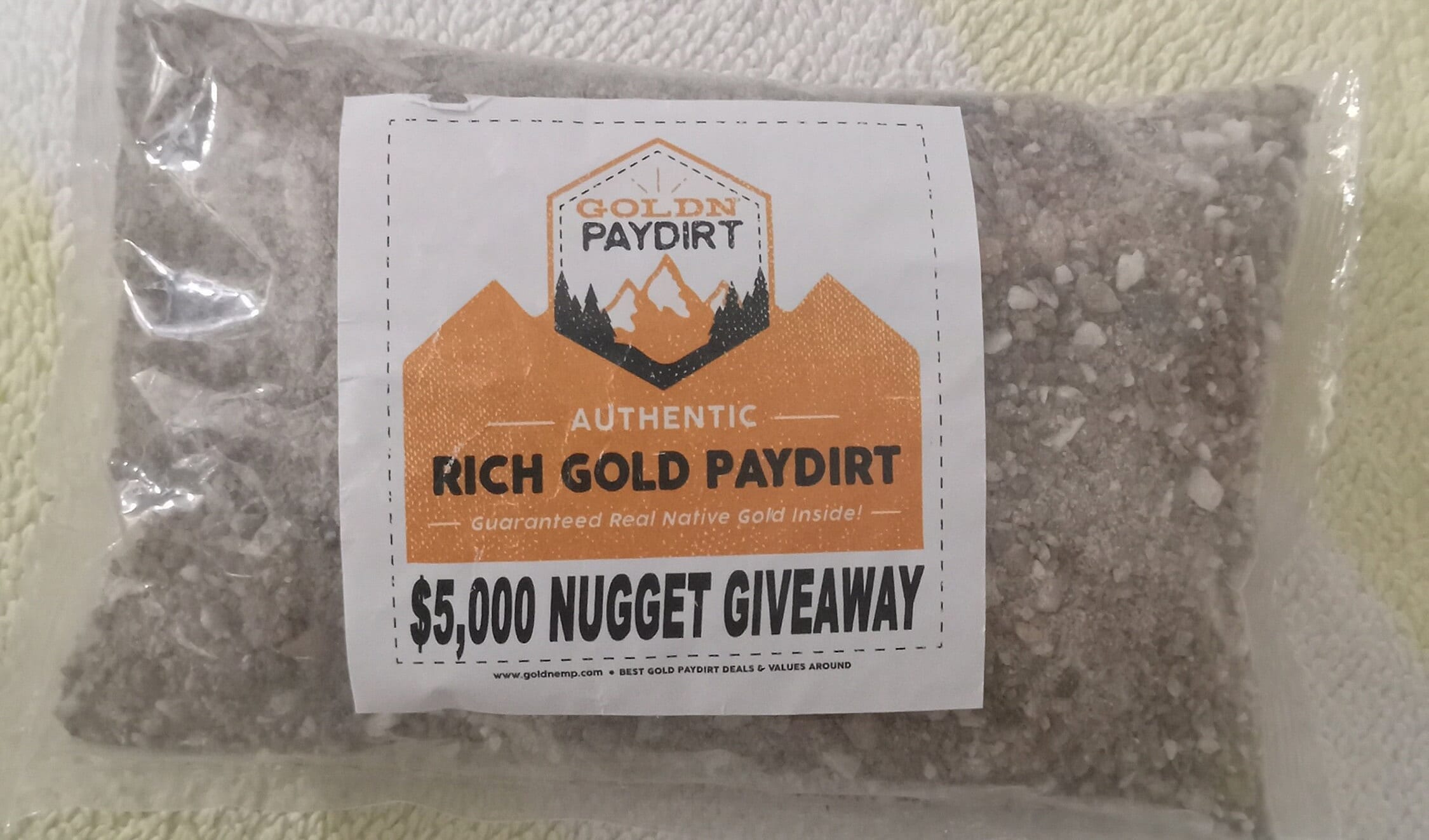 Goldn Gold Paydirt Eureka Panning Pay Dirt Bag – Gold Prospecting  Concentrate