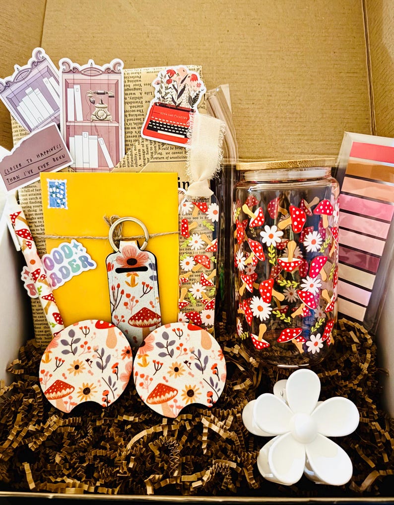 Blind Date with a Book Gift Box for Book Lovers Mystery Gift Box for Reader Person Gift for Bookworm Birthday Gift for Her Surprise Book Box image 18