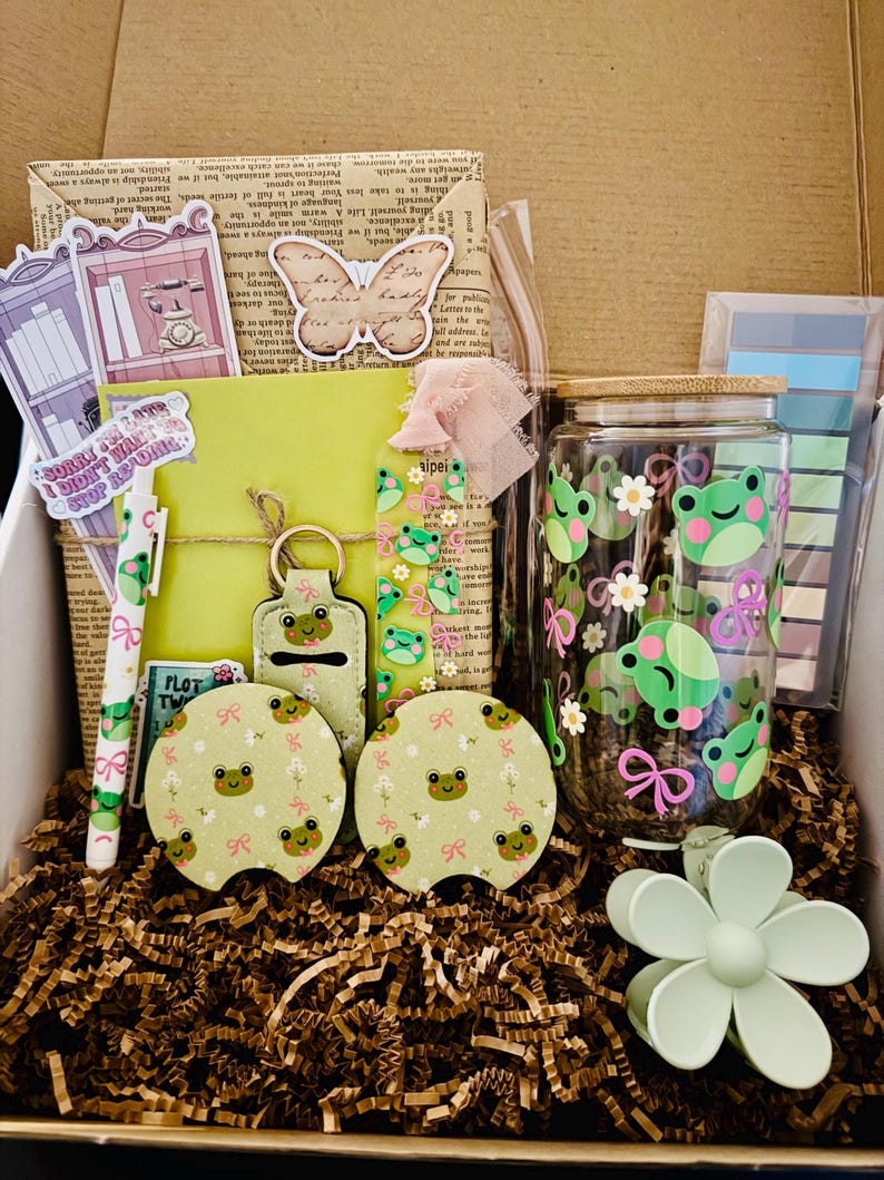 Blind Date with a Book Gift Box for Book Lovers Mystery Gift Box for Reader Person Gift for Bookworm Birthday Gift for Her Surprise Book Box image 17