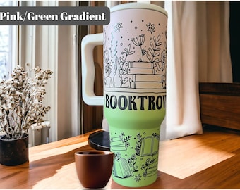 Book lover tumbler, bookworm gift tumbler, book lover cup with lid and straw, gift for book lover, reading gifts for women, book lover  cup