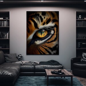 Eye of a tiger | Printable Wall Art | ManCave Wall Decor