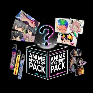 Ultimate Anime Mystery Box – Exclusive Collectibles, Stickers, Art Prints! Blind Box for Anime Fans. Otaku Merch, Kawaii Mystery Pack