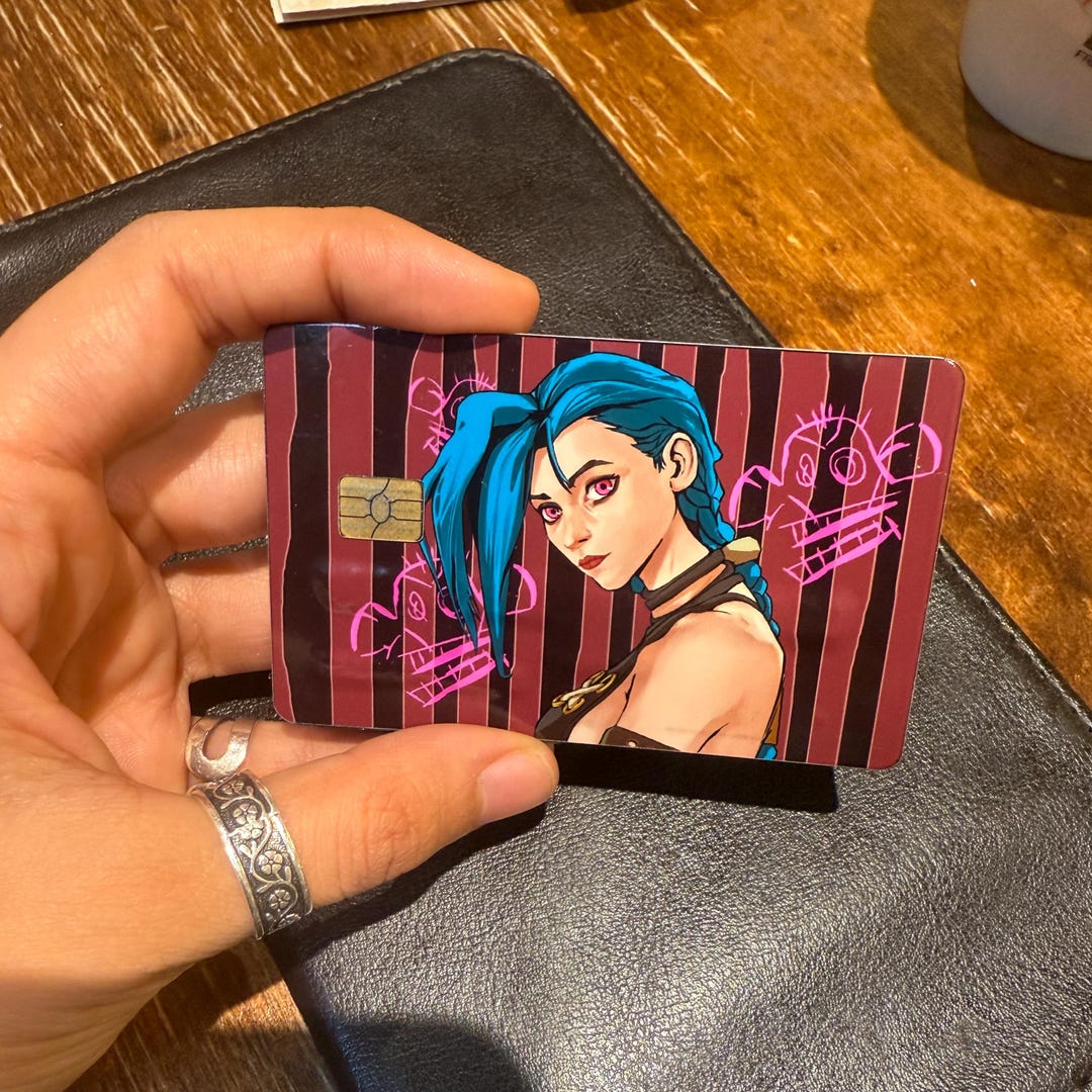 Awel Sticker Arcane Card Skins / Ninja Card Skins Jinx Peeker / League of Legends ...
