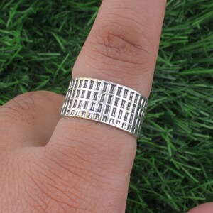 Massiv Silber Bandring, Fidget Ring, 925 Sterling Silber Ring für Frauen, Silber Bandring, Bandring, Ehering, Unisex Ring