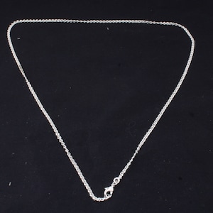 Handmade Sterling Silver Chain: Minimalist Necklace, 18 Inches