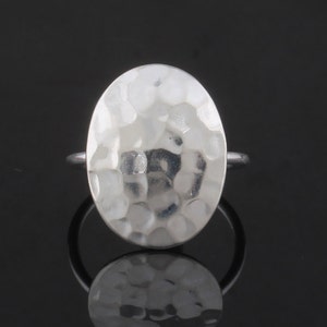 Hand Hammered Sterling Silver Fidget Ring - Unisex Wedding Band