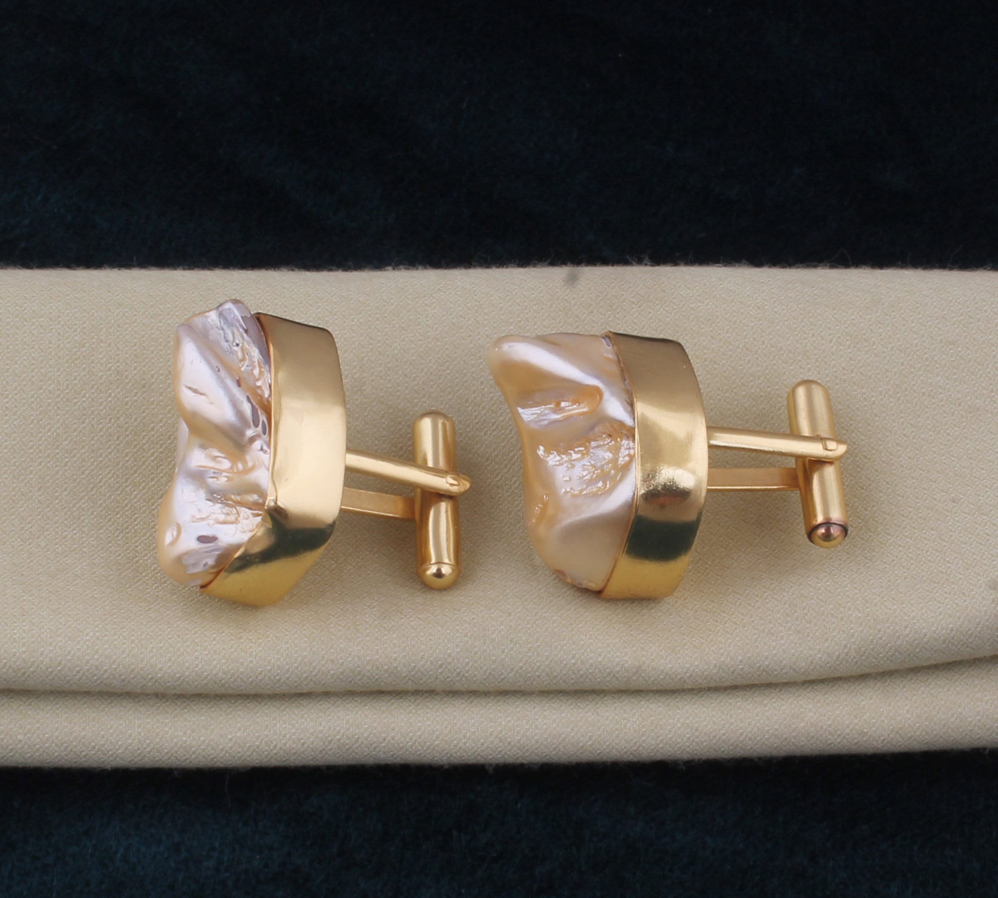 14kt ゴールド カフスボタン - Etsy 日本