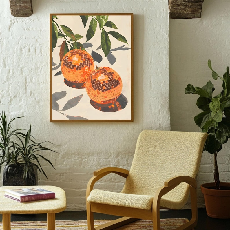 Feel-good wall art full of color, rhythm, and retro nostalgia