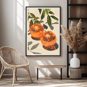 Maximalist wall art featuring bold shapes and vintage patterns