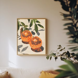 Vibrant dopamine decor poster full of joyful color contrasts