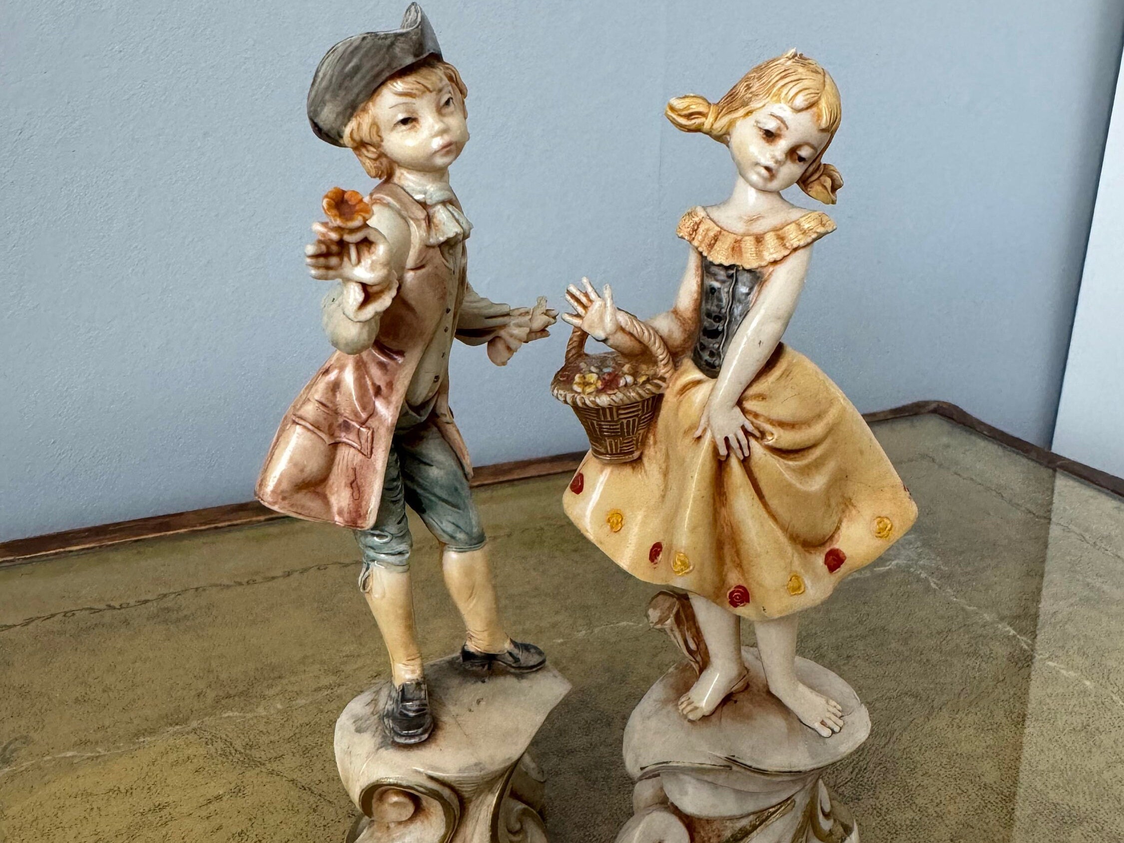 ビンテージ　アート　人形　イタリア　置物　インテリア　工芸品　美術品　A2619 ビンテージ アート 人形 イタリア 置物 インテリア 工芸品 美術品 A2619