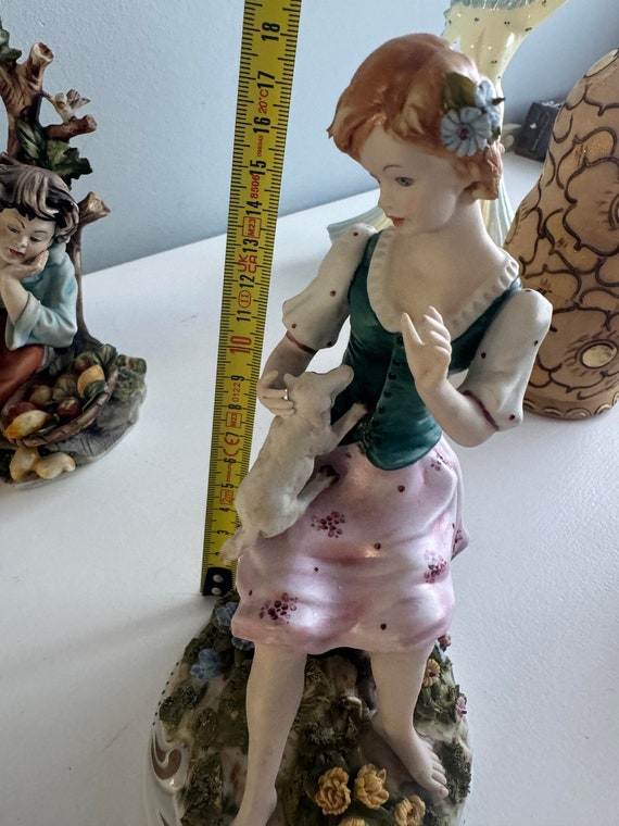 カポディモンテ 置物 カントリー アメリカン ビンテージ フィギュア