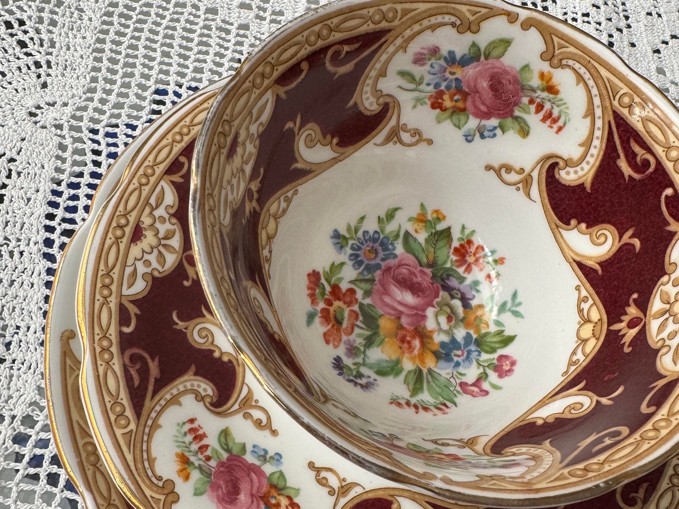 Victorian Tea Set Trio by Spencer Stevenson Gainsborough - Etsy