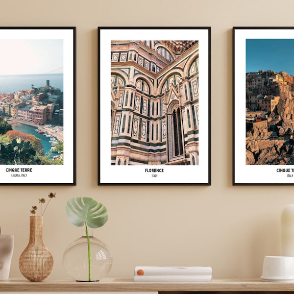 Set of 11 Travel Prints, Photographs of Popular Cities, Black and White Photographs, Vintage Coloured Photos, Printable Artwork