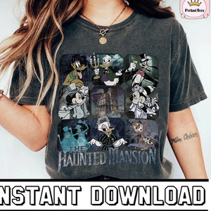 The Haunted Mansion PNG Sublimation, Mickey And Friend Haunted Mansion Digital Download, Halloween PNG, Mickeys Not So Scary, Spooky Vibes