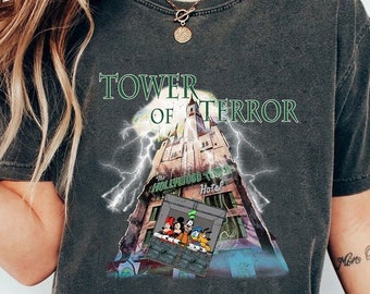 Mickey and Friends Tower Of Terror Shirt Download, Mickey and Friends Png, Disneyland Hollywood Tower Hotel Png, Instant Download