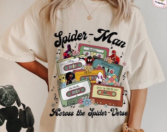 Descarga instantánea, Floral Spider Man Across The Spider Verse con Mixtapes PNG, Miles Morales, Ghost-Spider, Spider Punk, Superhero Spidermen