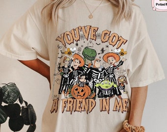 Toy Story Halloween, You&#39;ve Got A Friend In Me, Halloween Vacation Png Sublimation, Tpy Story Family Trip Png, Trick Or Treat