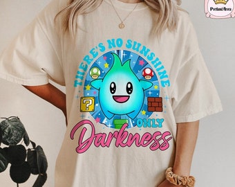 Det finns inget solsken, bara mörker, Luna Star PNG sublimering, Super Mario Bros film PNG, Lumalee stjärna digital nedladdning, söt Super Mario