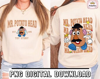 Instant Download | Toy Story Potato Head Shirt Download | Toy Story PNG | Toy Story Friends PNG | Potato Head PNG