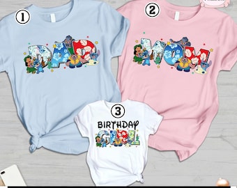 Paquete de cumpleaños familiar de Stitch (en formato PNG), descarga gratuita, cumpleaños familiar (en formato PNG), cumpleaños (en formato PNG), reino mágico (en formato PNG), cumpleaños de Stitch (en formato PNG)