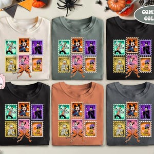 Mickey and Friends Halloween Stamps Png, Disneyland Halloween Sublimation, Mickey&#39;s Not So Scary, Halloween Party 2025, Digital Download