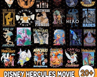 20+ Hercules PNG Bundle, Hercules Clipart, Cricut Files, Disney Inspired PNG, Instant Download, Hercules Png, Digital Files