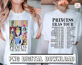 Princess Eras Tour PNG Design, Princess Tour-dated Instant Download, Princess Png, Eras Merch Png, Karma, Shimmer, Bejeweled, Speak Now