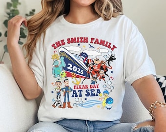 Personalized Cruise Line Pixar Day at Sea Png, Pixar Day 2025, Family Cruise Trip Png for Shirt, Disneyland Png, Magic Kingdom Cruise