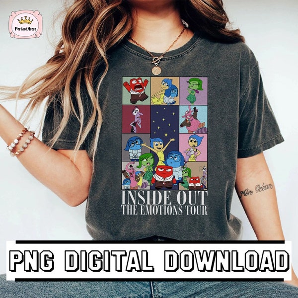 Digital Download | Inside Out The Emotion Tour Shirt Download | Inside Out Friends Download | Inside Out Movie Png | Family Matching Shirt