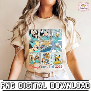 Mickey and Friends Cruise Line 2025 Png, Cruise Line 2025 Png, Disneytrip Family Trip Png, Family Cruise Trip 2025, Digital Download